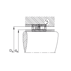 圓柱滾子軸承 NNU4928-S-M-P5-C3, 浮動軸承，雙列，可分離，帶保持架