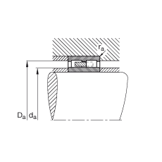 圓柱滾子軸承 NNU4192-M, 浮動軸承，雙列，可分離，帶保持架
